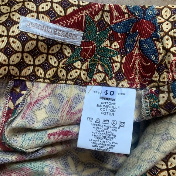 Antonio Berardi Printed Straight Leg Pants | size Small - Picture 5 of 7